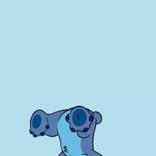 Blue cute phone wallpaper