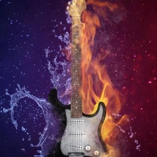 Electric guitar phone wallpaper