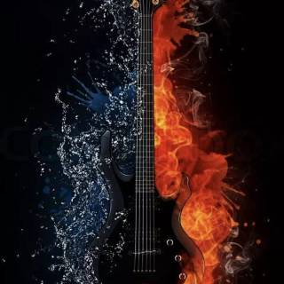 Electric guitar phone wallpaper