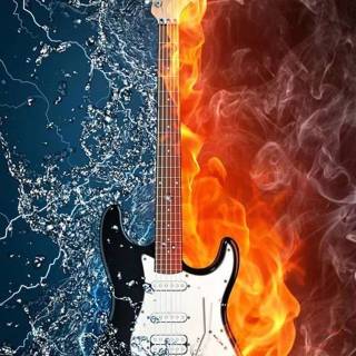 Electric guitar phone wallpaper