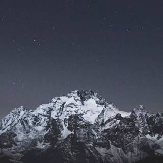 Snowy mountains iPhone wallpaper