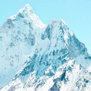 Snowy mountains iPhone wallpaper