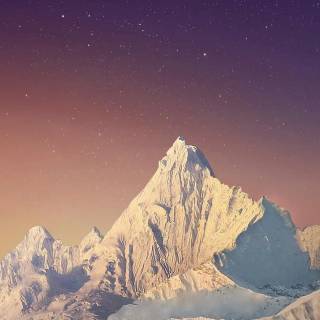 Snowy mountains iPhone wallpaper