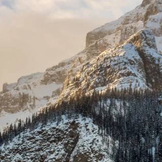 Snowy mountains iPhone wallpaper
