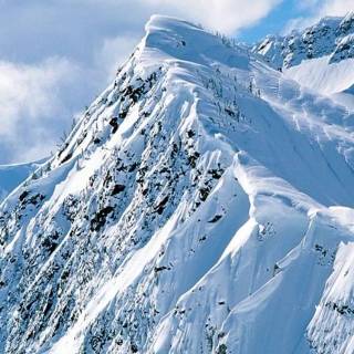 Snowy mountains iPhone wallpaper
