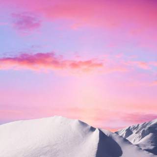 Snowy mountains iPhone wallpaper