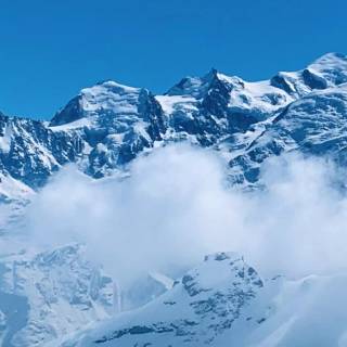 Snowy mountains iPhone wallpaper