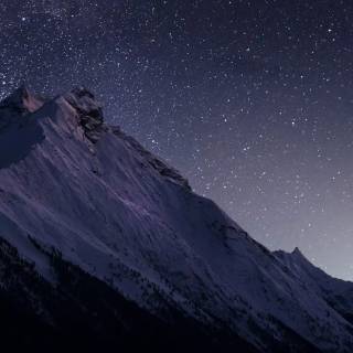 Snowy mountains iPhone wallpaper