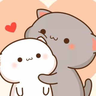 Cat anime iPhone wallpaper