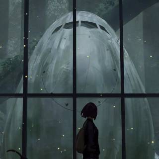 Cat anime iPhone wallpaper