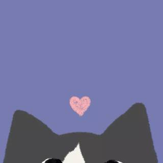 Cat anime iPhone wallpaper