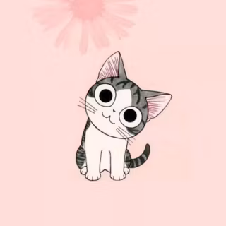 Cat anime iPhone wallpaper