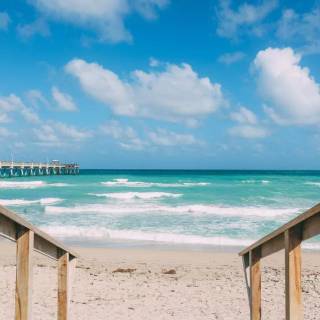 Florida beach iPhone wallpaper