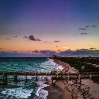 Florida beach iPhone wallpaper