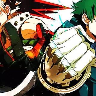 Dark aesthetic Bakugo wallpaper