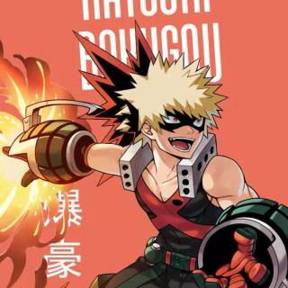 Katsuki Bakugo iPhone wallpaper