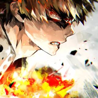 Katsuki Bakugo iPhone wallpaper