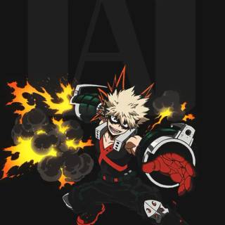 Katsuki Bakugo iPhone wallpaper