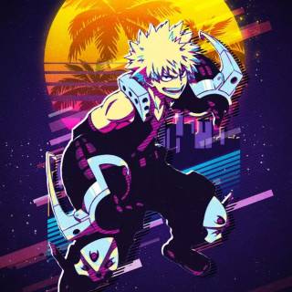 Katsuki Bakugo iPhone wallpaper