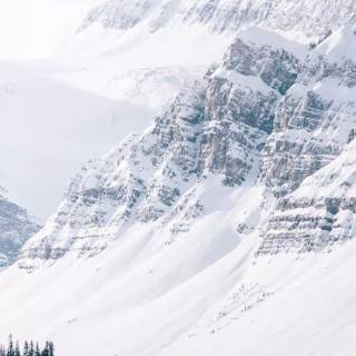 Snow mountains iPhone wallpaper