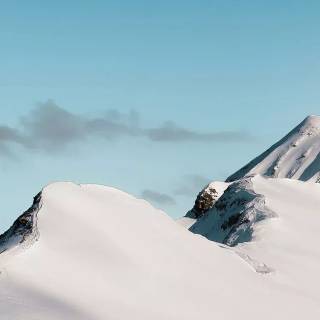 Snow mountains iPhone wallpaper