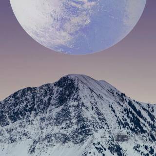 Snow mountains iPhone wallpaper