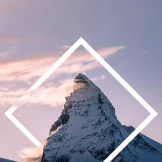 Snow mountains iPhone wallpaper