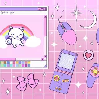 Gamer girl desktop wallpaper