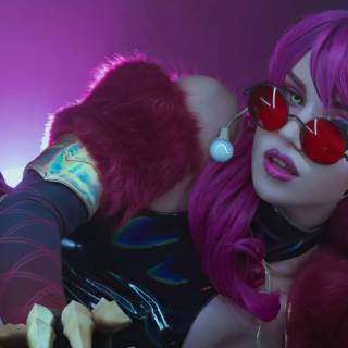 Gamer girl desktop wallpaper