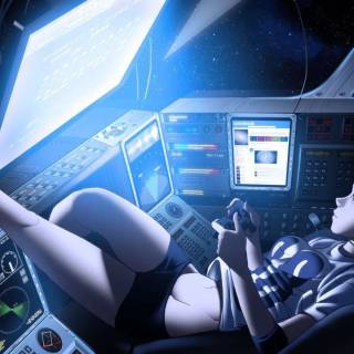 Gamer girl desktop wallpaper