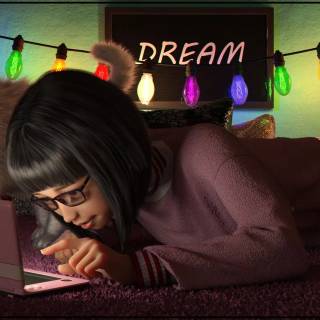 Gamer girl desktop wallpaper