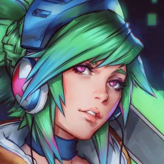 Gamer girl desktop wallpaper