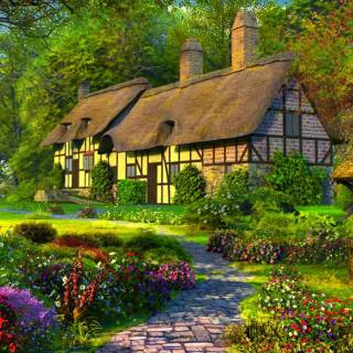 Cottage desktop wallpaper