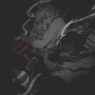 Anime black desktop wallpaper