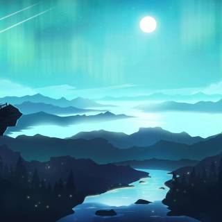 Cyan desktop wallpaper