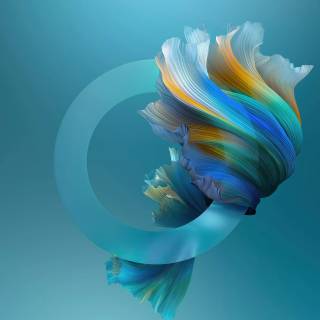 Cyan desktop wallpaper