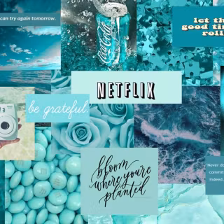 Cyan desktop wallpaper