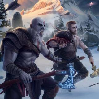 God of War Ragnarok mobile wallpaper