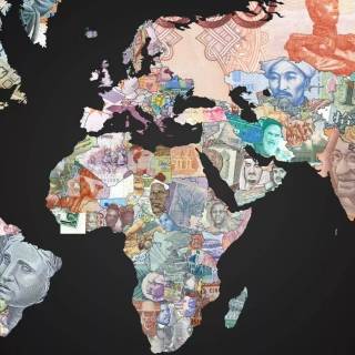 World map mobile wallpaper