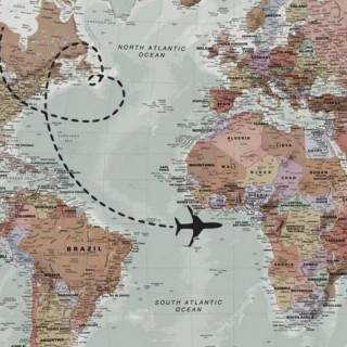 World map mobile wallpaper