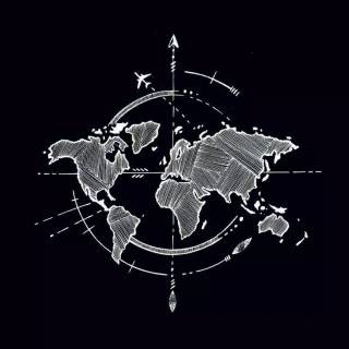 World map mobile wallpaper