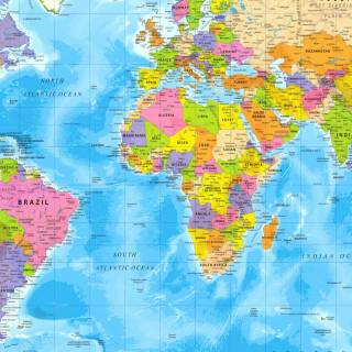 World map mobile wallpaper