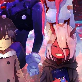 Darling in the Franxx mobile wallpaper