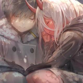 Darling in the Franxx mobile wallpaper