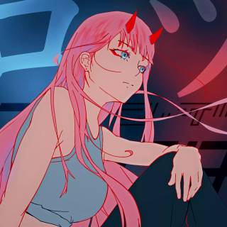 Darling in the Franxx mobile wallpaper