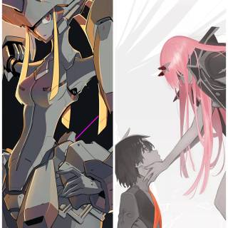 Darling in the Franxx mobile wallpaper