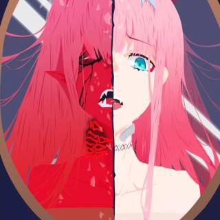 Darling in the Franxx mobile wallpaper