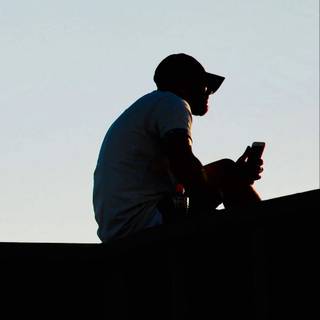 Silhouette man wallpaper