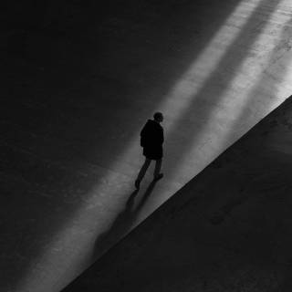 Silhouette man wallpaper