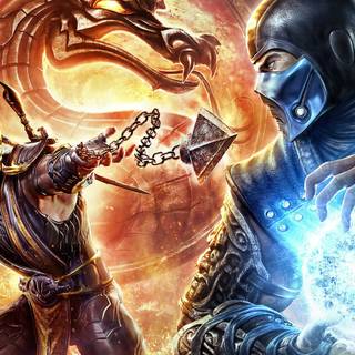 Sub-Zero versus Scorpion wallpaper